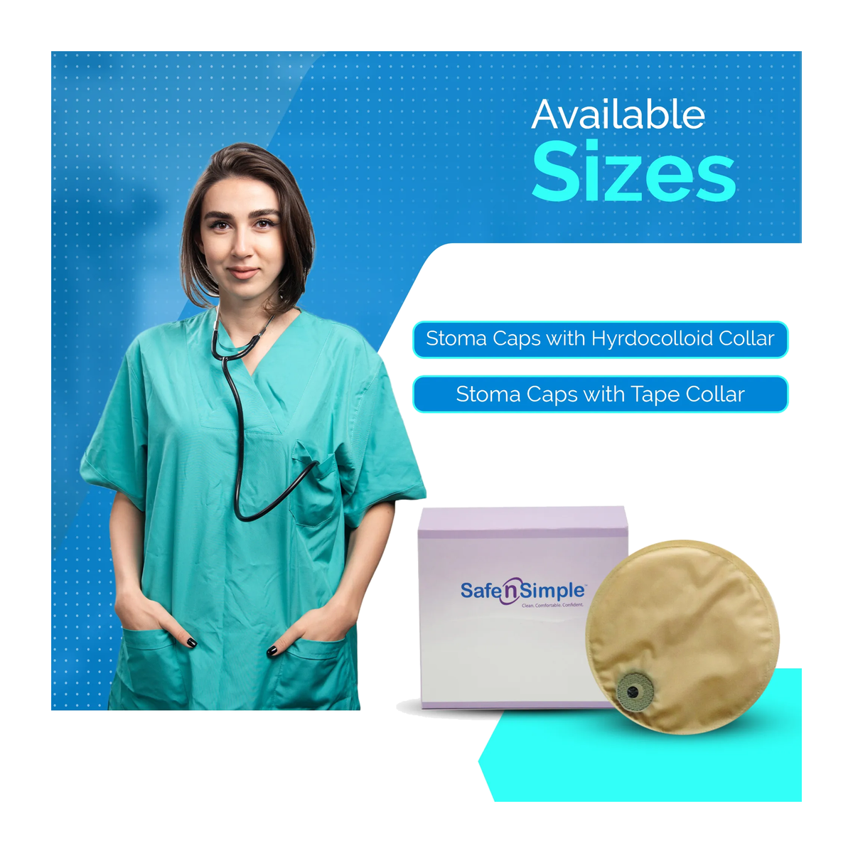 Safe-n-Simple Stoma Cap collar options