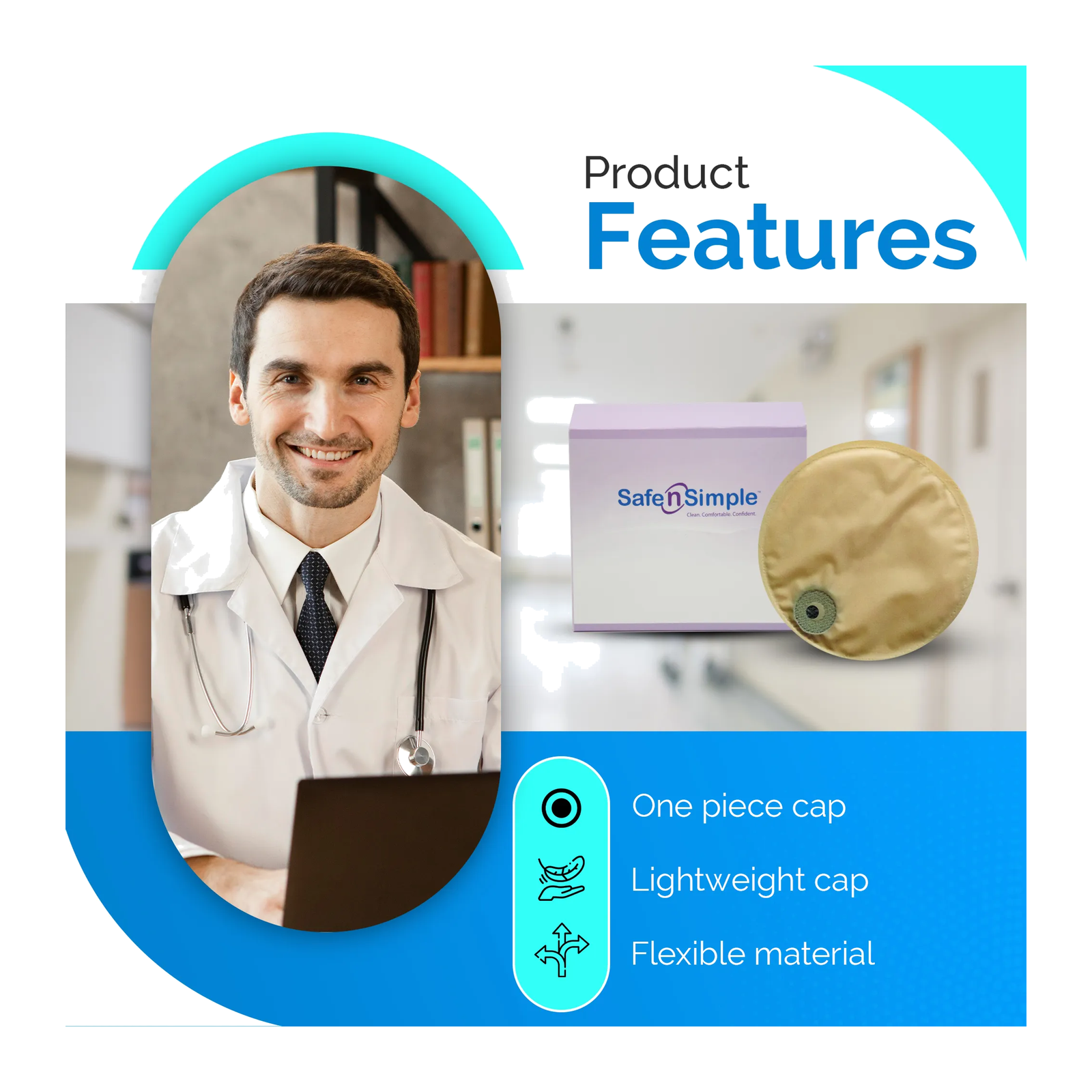 Safe-n-Simple Stoma Caps product features