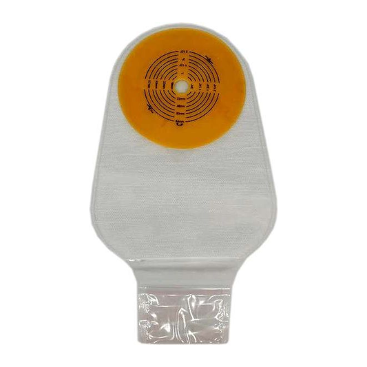 Securi-T SNS7609002 9-inch transparent one-piece drainable pouch, front view.