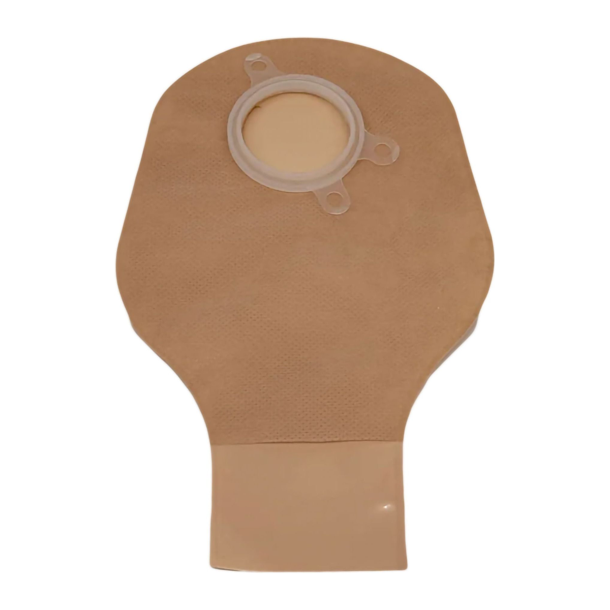 Safe-n-Simple Securi-T 9-inch beige two-piece drainable pouch with Velcro closure.