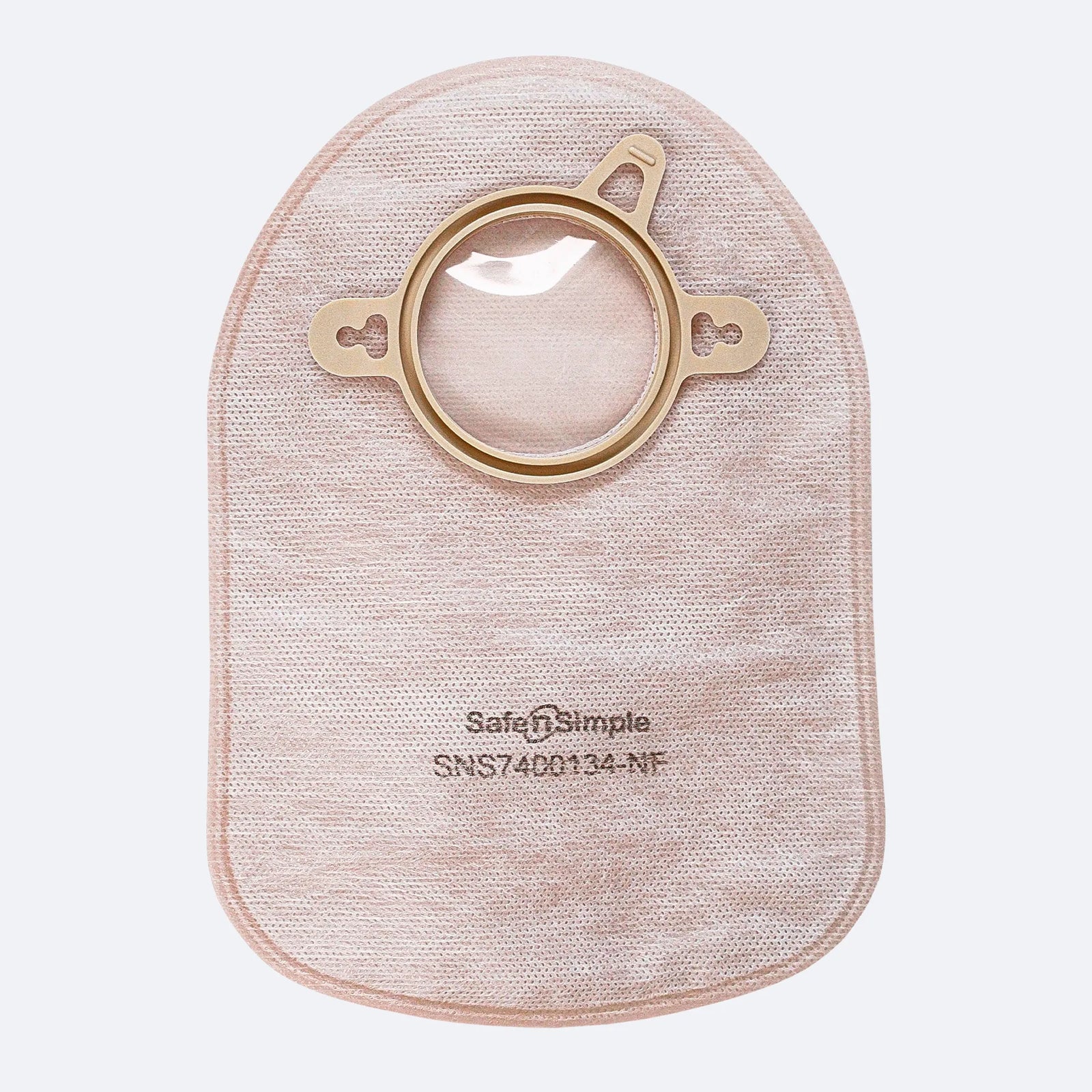 Safe-n-Simple Securi-T Two-Piece Closed Pouch – 8 Inch, Beige, No Filter. Exact SNS7400134NF manufacturer product image.
