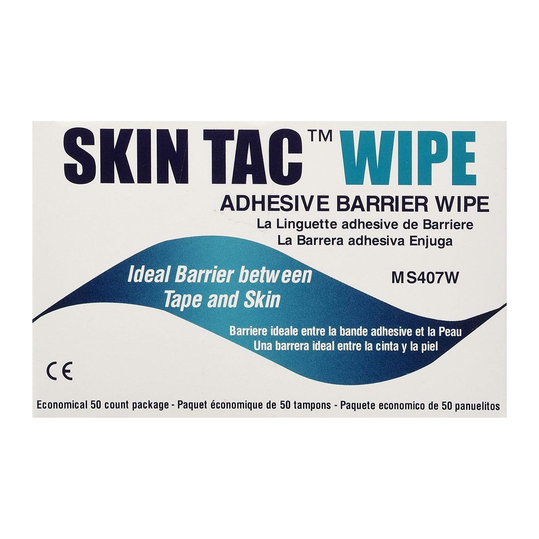 Torbot Skin Tac adhesive barrier wipes MS407W box of 50