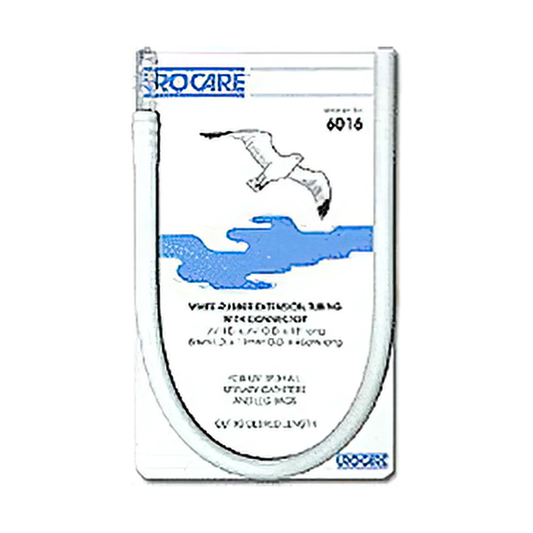 Urocare Urocare White-Rubber Silicone Elastomer Drainage and Extension Tubing with Connector - Sterile (UC6017) on a white background