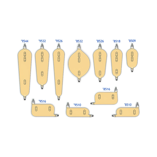 Urocare Urocare Reusable Non-Sterile Latex Leg Bags (UC8509, UC8510) on a white background