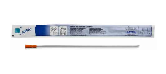 Wellspect Wellspect LoFric Straight Tip Intermittent Catheter - Male (WH4000840, WH4000840-BX) on a white background