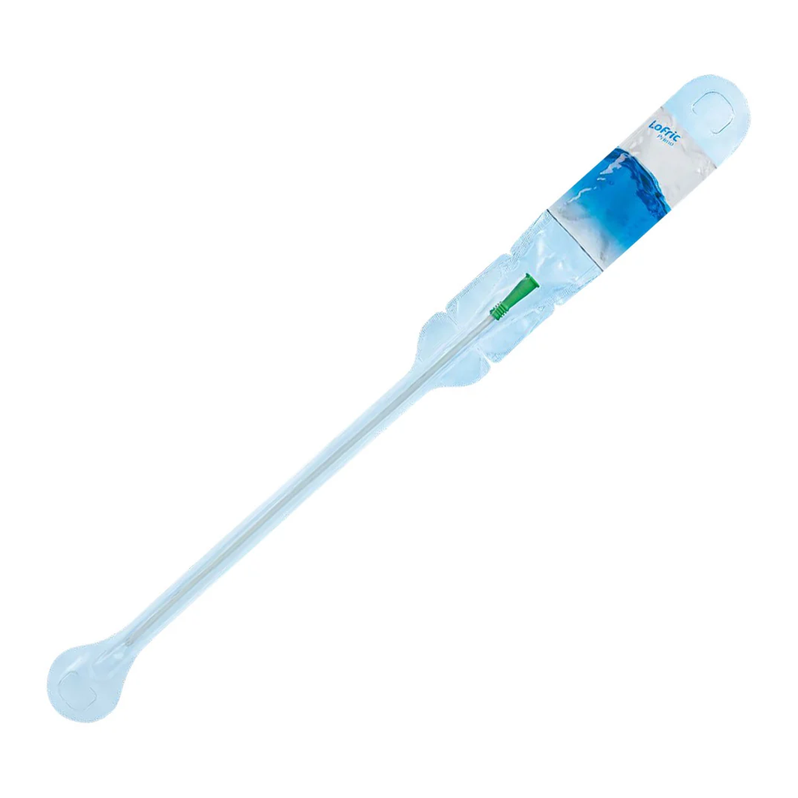 Wellspect Wellspect LoFric Primo Hydrophilic Straight Tip Intermittent Catheter - Female (WH4130840, WH4130840-BX) on a white background