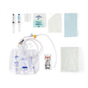 Medline 100% Silicone 2-Layer Foley Catheter Tray with Drain Bag - Includes Catheter
