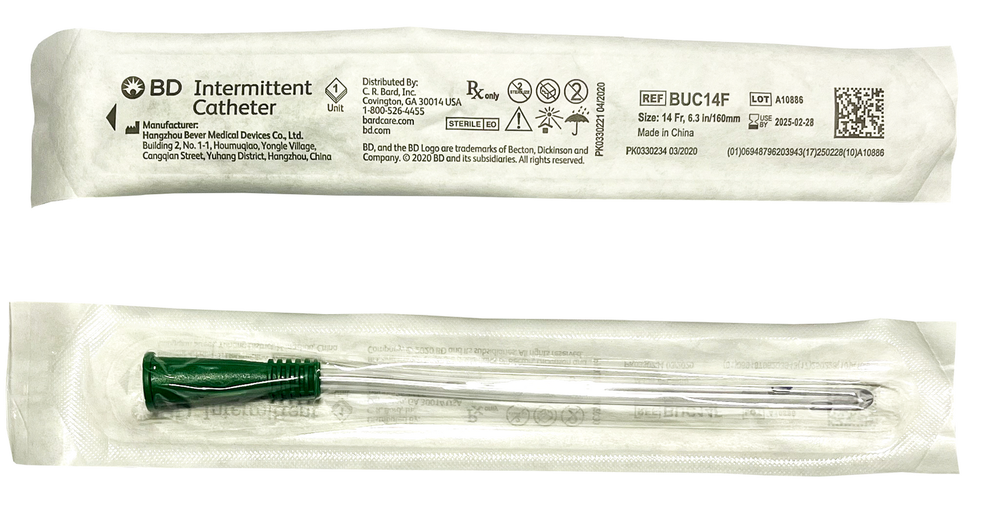 Bard BD Straight Tip Intermittent Catheter Female At Home Medical