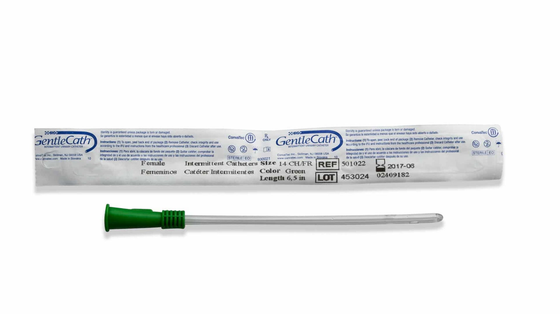 Convatec GentleCath™ Uncoated Straight Tip Intermittent Catheter