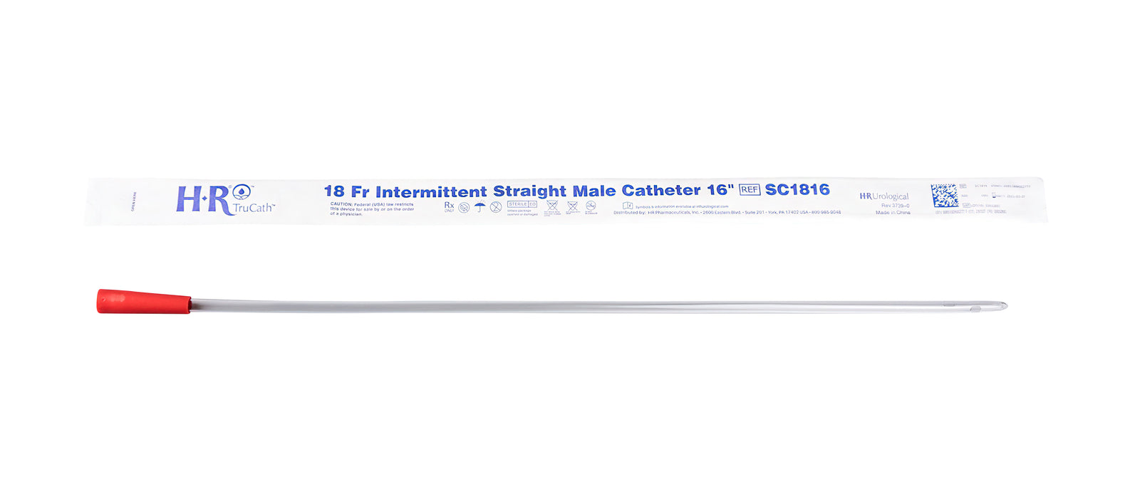 TruCath® Uncoated Straight Tip Intermittent Catheter - Male