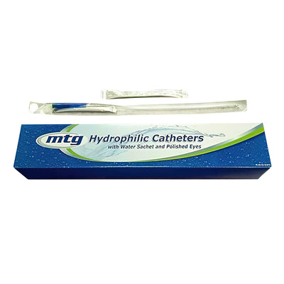 MTG Hydrophilic Coated Straight Tip Intermittent Catheter - Male
