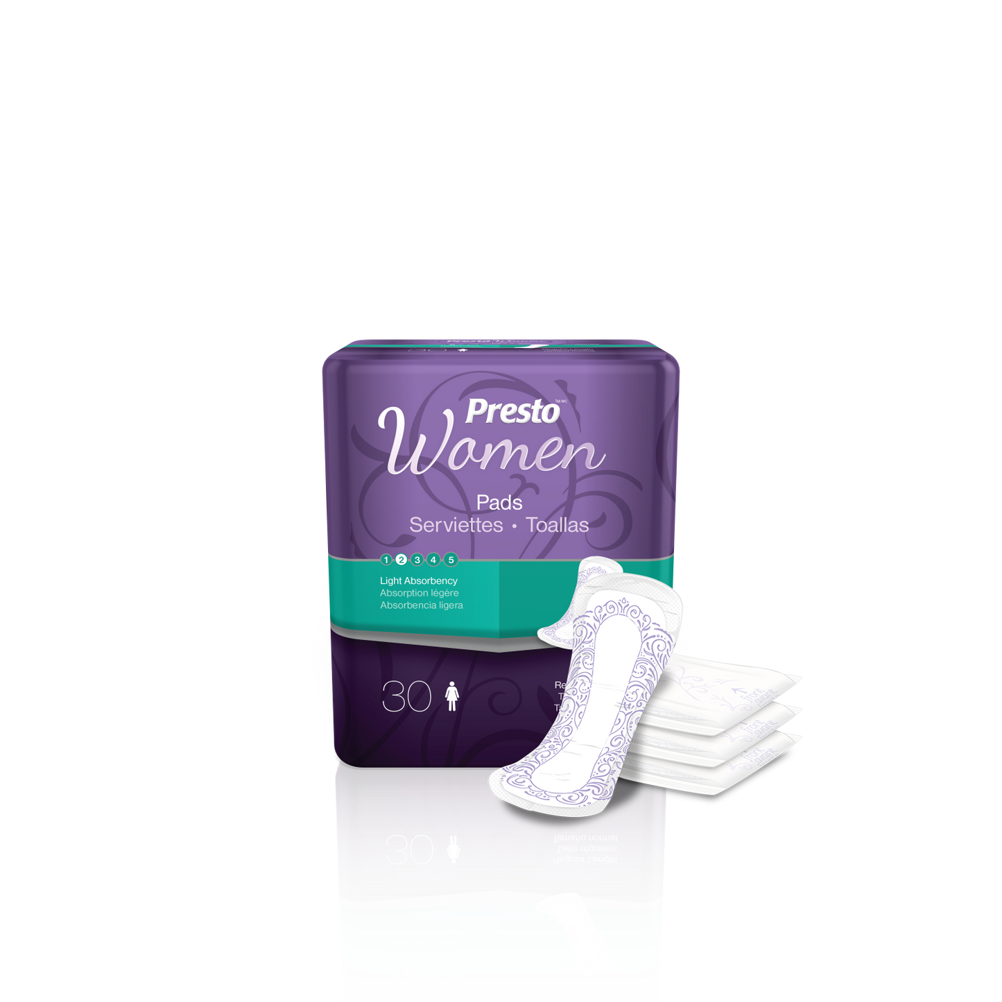 Presto Light Pads for Women With OdorSecure®