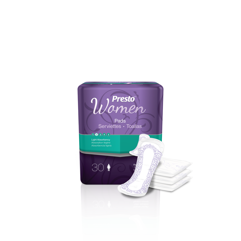 Presto Light Pads for Women With OdorSecure®