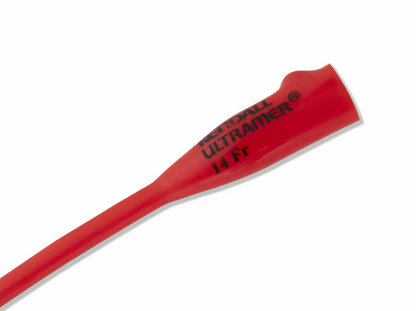 Kendall Curity Ultramer Urethral Red Rubber Coudé Tip Catheter