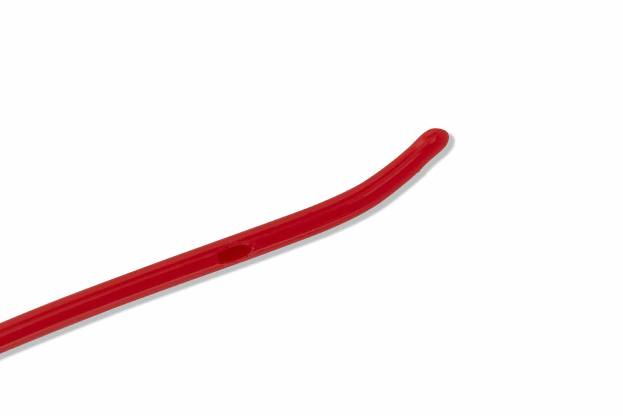 Kendall Curity Ultramer Urethral Red Rubber Coudé Tip Catheter