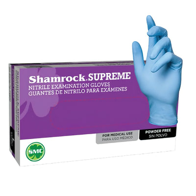 Shamrock Supreme Lightweight Nitrile Powder Free Exam Gloves