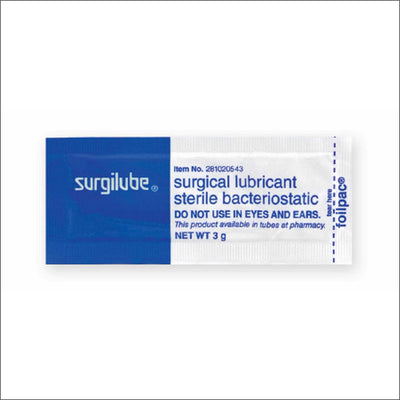 Surgilube Sterile Lubricating Jelly - 3 Gram Foil Packet