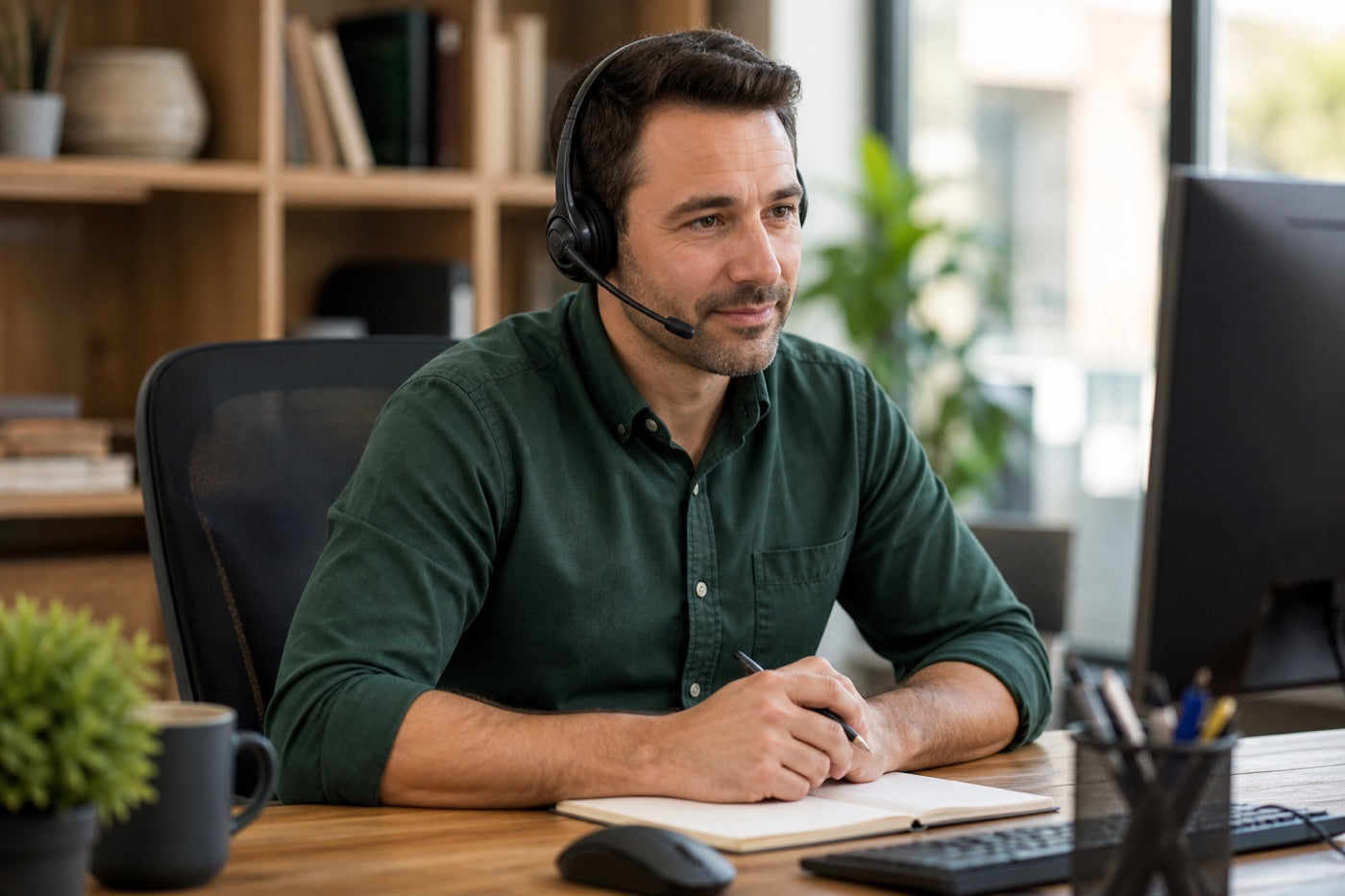At Home Medical product specialist helping a customer by phone